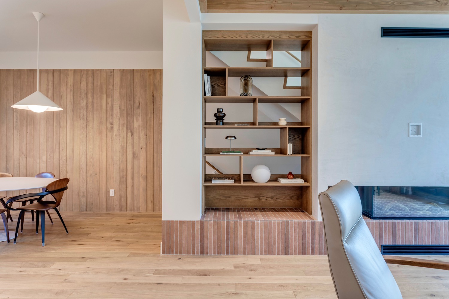 Open shelving in the Aspen in Strathearn with homes for sale by Holland and Associates Real Estate in Edmonton.